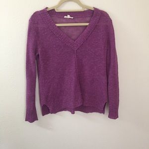 Eileen Fisher loose knit linen blend sweater